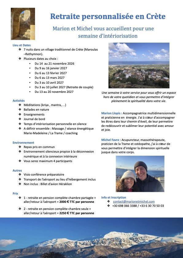 Retraite personnalisée 2027- brochure